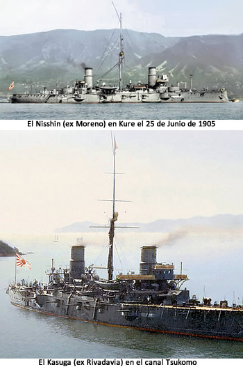 buques vendidos a Japon para la guerra Japon - Rusia de 1905